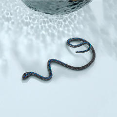 Ins style snake-shaped rhinestone ear wrap