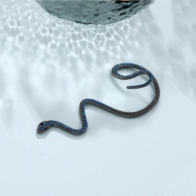 Ins style snake-shaped rhinestone ear wrap