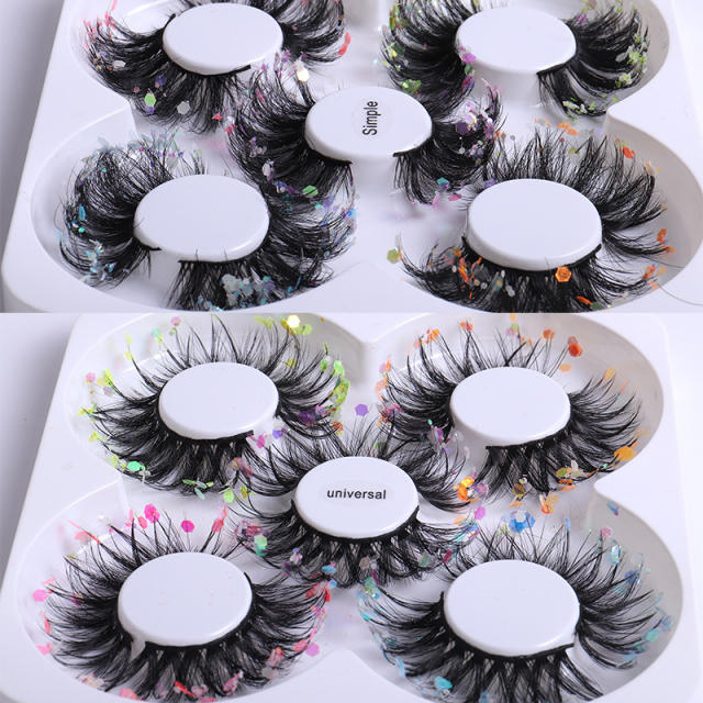 5pair party queen color false eyelashes