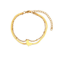 INS dainty layer stainless steel bracelet