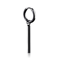 Long style tassel chain titanium steel earrings