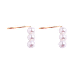 3pcs pearl clip on earrings