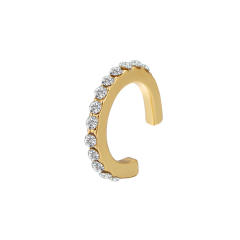 Fashion pearl rhinestone alloy ear cuff