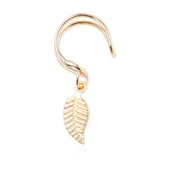 Tiny leaf U shape ear cuff