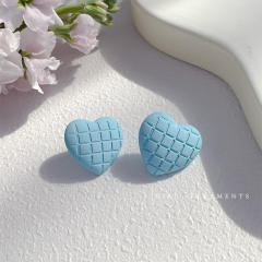 Light blue color sereis summer korean fashion ear studs