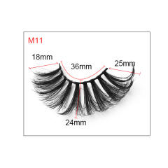 8D artificial mink hair false eyelashes