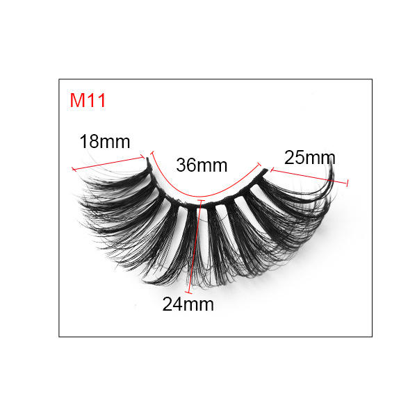 8D artificial mink hair false eyelashes