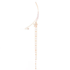 Korean fashion pearl beaded tassel ear wrap