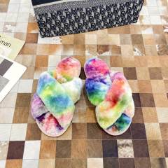 Autum winter fluffy slippers
