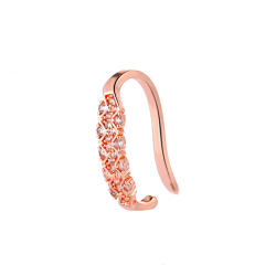 Diamond rhinestone ear cuff