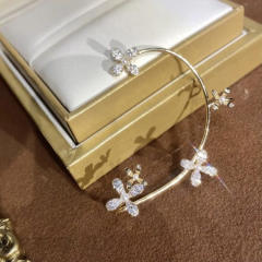 Diamond Flower wrap cartilage earrings