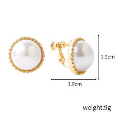 Baroque pearl clip on earrings