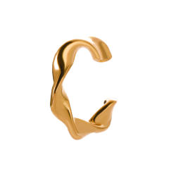 Diamond C shape ear cuff
