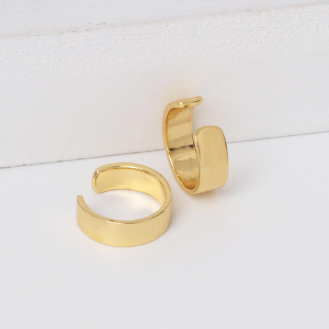 Simple alloy ear cuff