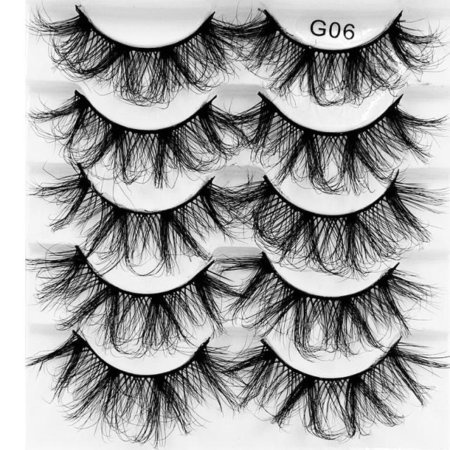 5 pair false eyelashes