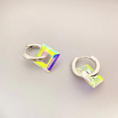 Occident fashion resin square cute earrings