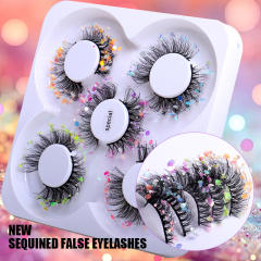 5pair party queen color false eyelashes