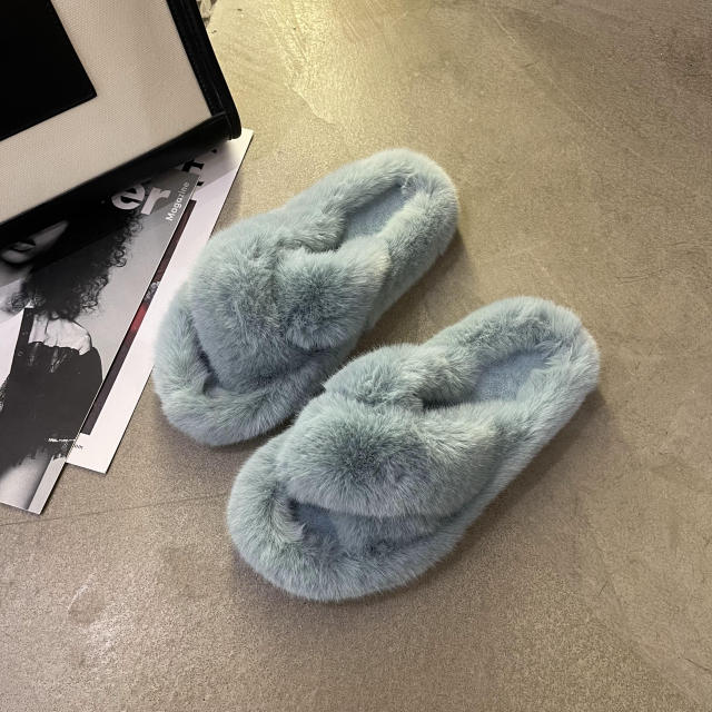 INS fluffy slippers