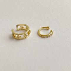 Cubic zirconia diamond ear cuff
