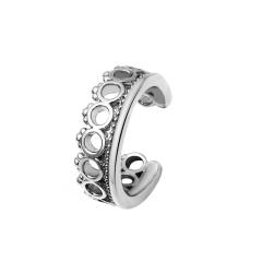 Diamond C shape ear cuff