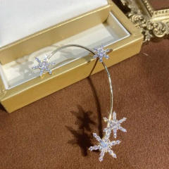 Diamond five-pointed star ear wrap