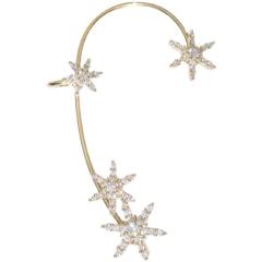 Diamond five-pointed star ear wrap