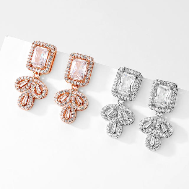 AAA cubic zircon wedding earrings