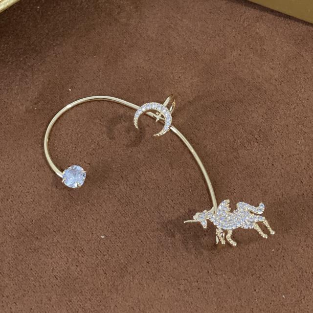 Tiktok similar design diamond unicorn ear wrap