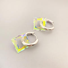 Occident fashion resin square cute earrings