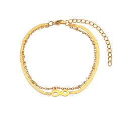 INS dainty layer stainless steel bracelet