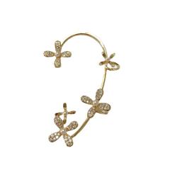 Diamond Flower wrap cartilage earrings