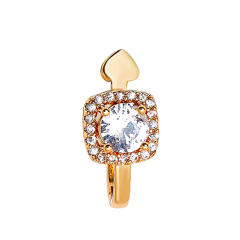 Diamond C shape ear cuff