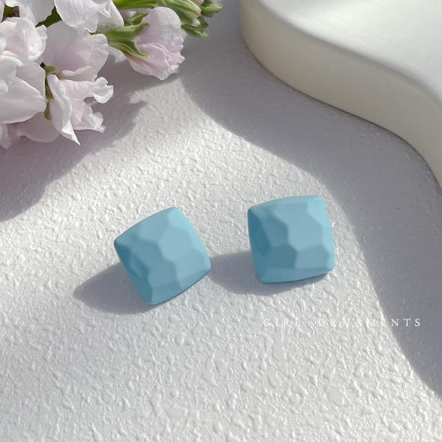 Light blue color sereis summer korean fashion ear studs