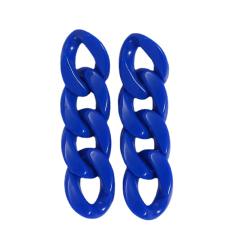INS candy color acrylic chain dangle earrings