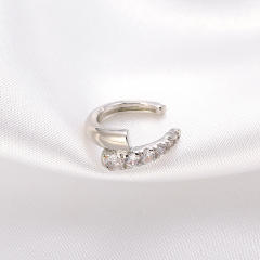 Diamond C unique ear cuff