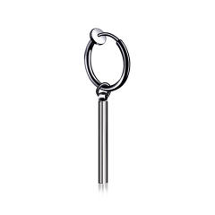 Long style tassel chain titanium steel earrings