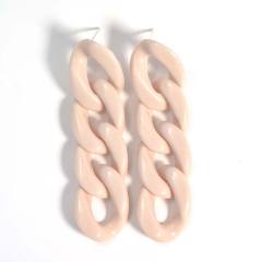 INS candy color acrylic chain dangle earrings