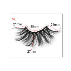 8D artificial mink hair false eyelashes