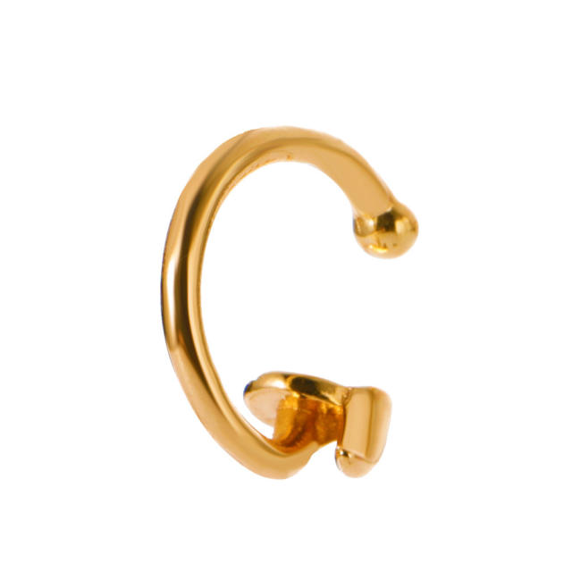 Diamond C shape ear cuff