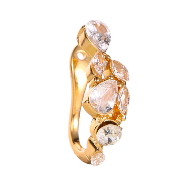 Diamond vine ear cuff