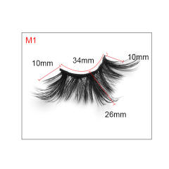 8D artificial mink hair false eyelashes