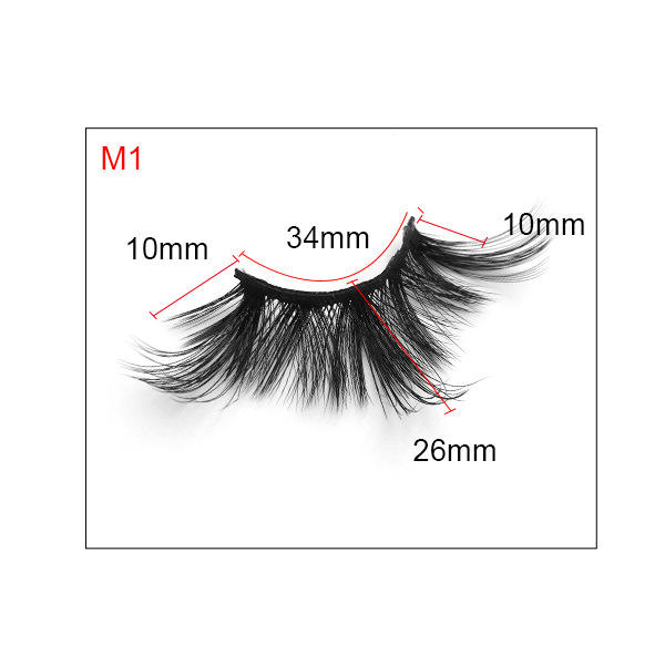 8D artificial mink hair false eyelashes