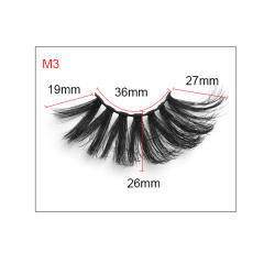 8D artificial mink hair false eyelashes