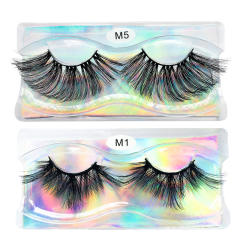 8D artificial mink hair false eyelashes