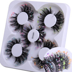 5pair party queen color false eyelashes