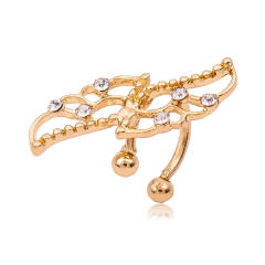 Diamond wing ear cuff
