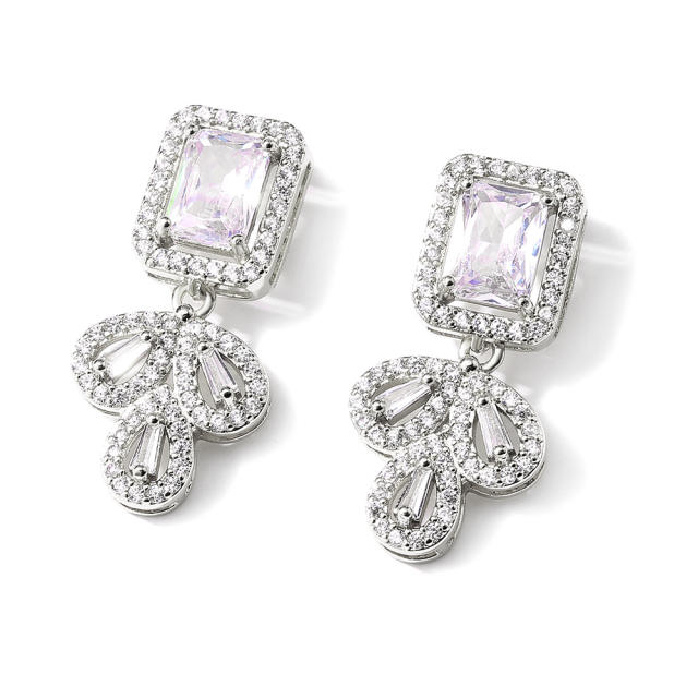 AAA cubic zircon wedding earrings