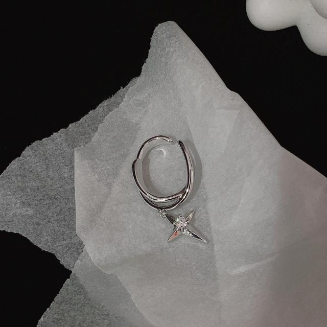 Diamond star ear cuff