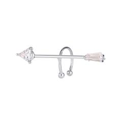 Diamond arrow ear cuff