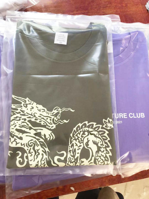 Hiphop dragon pattern oversized t shirt